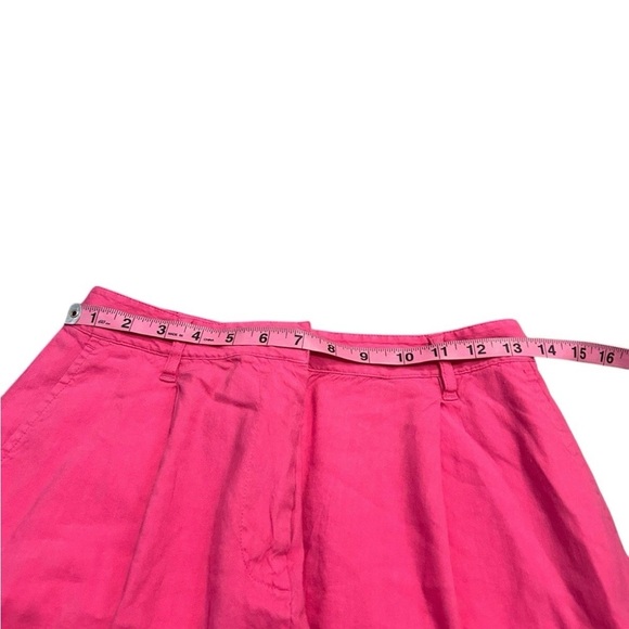 Rag & Bone Womens Shorts Magenta Pink Ivy Linen Blend High Rise Size 4 - Picture 4 of 8